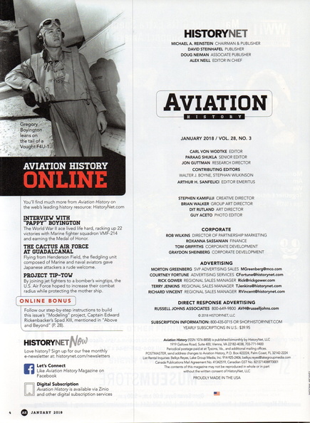 AVIATION HISTORY FEATURES.