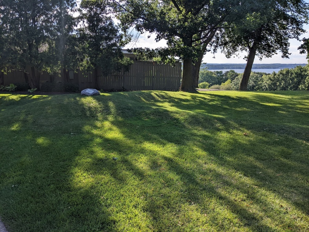 The memorial Hawk Effigy Mound at Blackhawk Country Club.