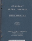 Hamilton Standard's constant speed governors exclusively manufactured by Woodward.  Manual.  A.