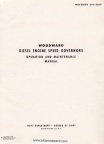 WOODWARD DIESEL ENGINE SPEED GOVERNOR HISTORY.