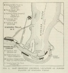 MAP SHOWING GENERAL LOCATION OF POWER PLANTS AT NIAGARA FALLS.