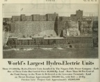 World's Largest Hydro-Electric Units at Niagara Falls Power Company.