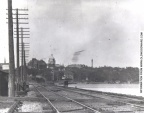 Looking toward the third Wisconsin State Capitol, circa 1905.