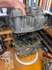 The type 1307 fuel control upper housing came off with just 16 hex bolts holding it in place.